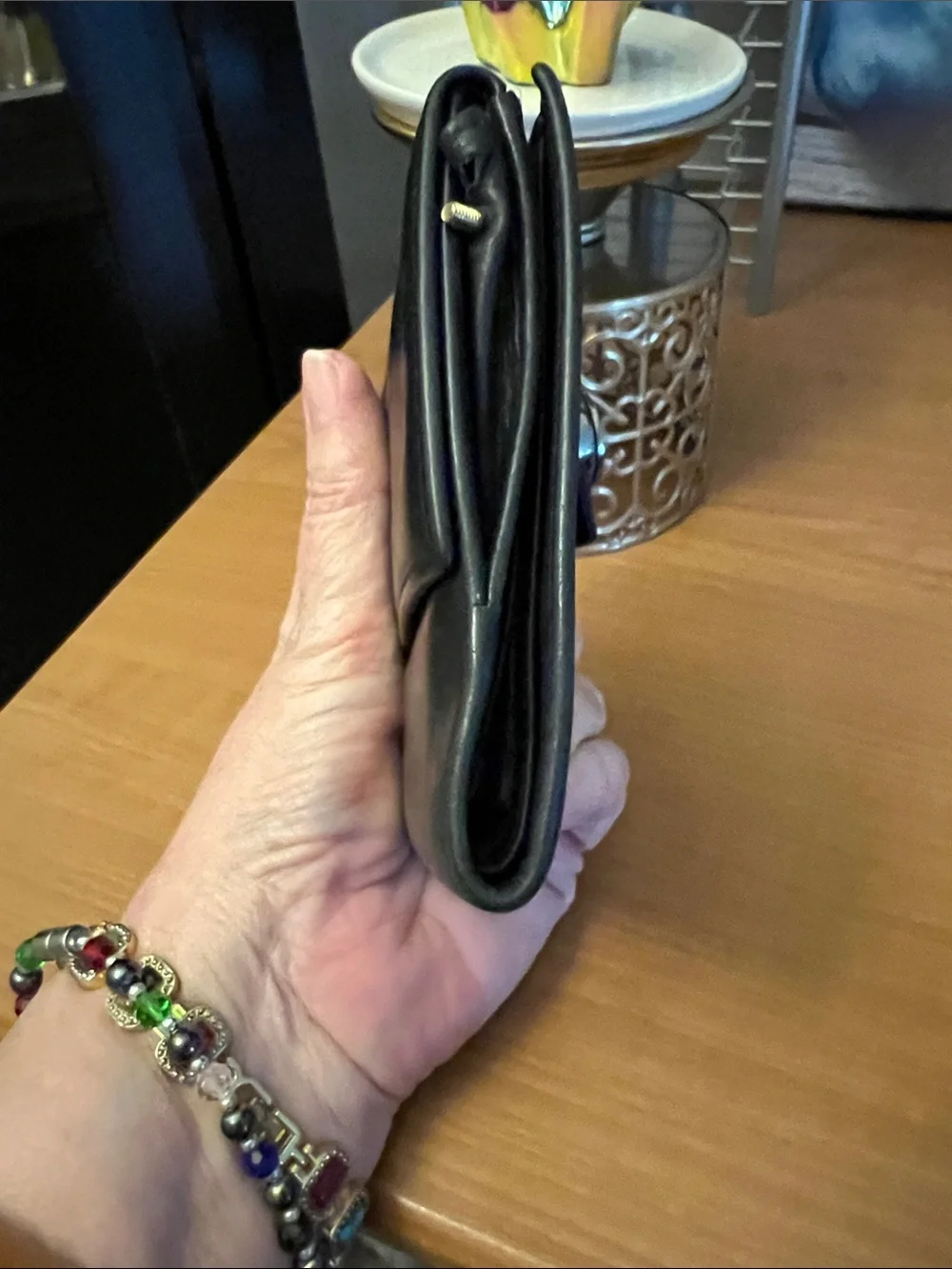 Gucci vintage unisex Black Leather Wallet